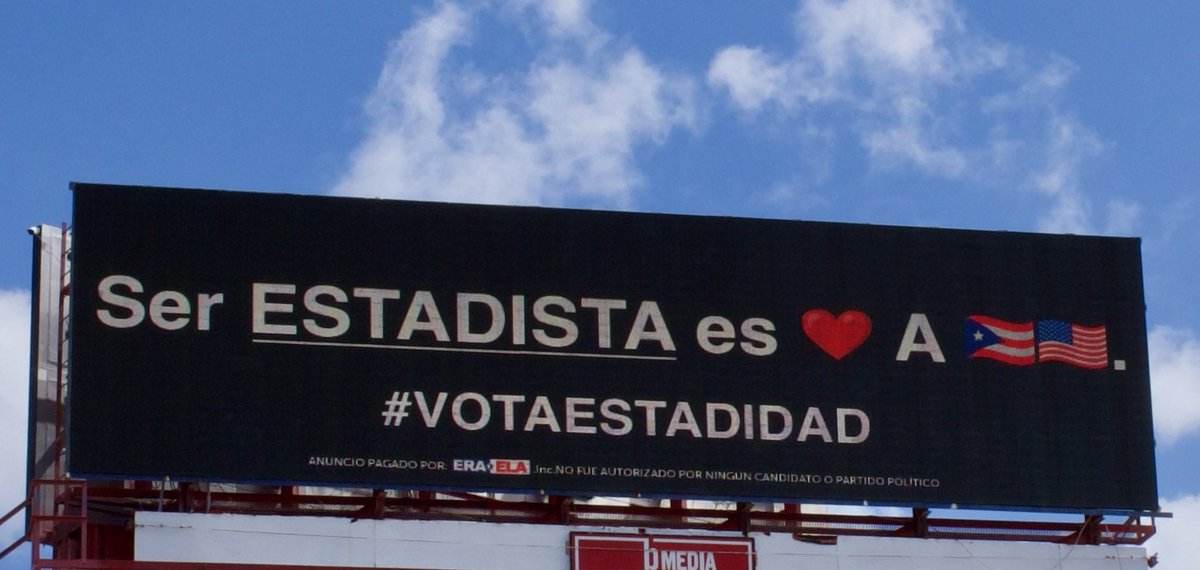 TuitEstadistas's tweet photo. Ser Estadista es AMAR a Puerto Rico
#5denoviembre #VotaEstadidad #ElQueSeCansaPierde #NuestraCausaEsPoderosa #stopthecolony https://t.co/sOEeEtDQlG