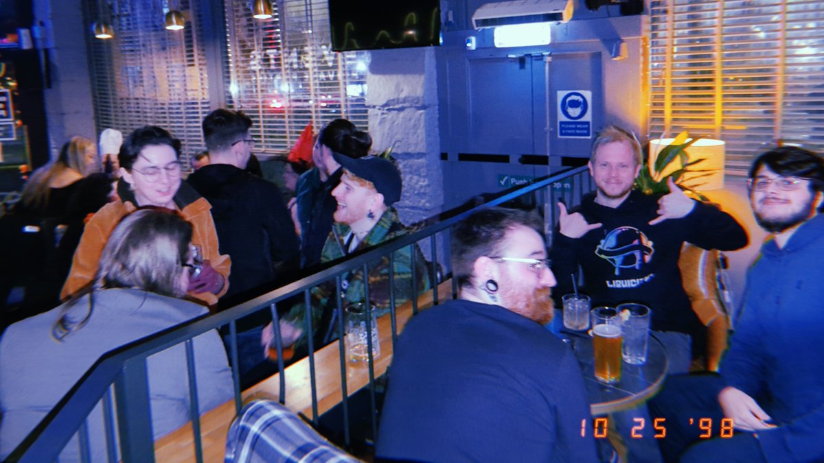 HubworldScot's tweet photo. HUGE THANK YOU to all the developers who came along to our Halloween #DundeeGamesMeetup 🎃 

The fits were absolutely fire, full catalogue of all the pics of the night can be found on the Dundee Game Developers discord here! https://t.co/eRDL183jyp https://t.co/Bjcq827hBD