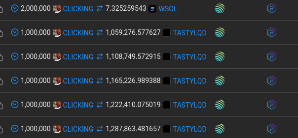 RetardioWhite's tweet photo. @idrawline This dude aped 30k at the Clicking top, swapped it at a 15k loss for an AI coin at it's top 

Meanwhile, Clicking chads just accumulate 🫵🤡🖱️ https://t.co/PuURKpQMhl
