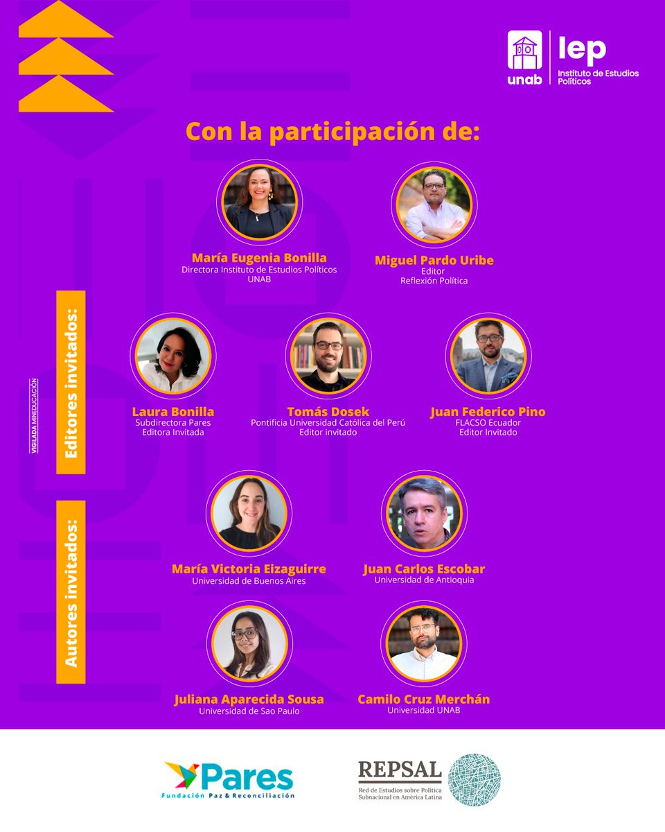 iep_unab's tweet photo. ¡Agéndate! 🗓️El martes 29 de octubre a las 2:00pm (Hora Colombia 🇨🇴) tendremos el lanzamiento de la edición 53 de nuestra #Revista #ReflexiónPolítica por el canal de YouTube de @unab_online  ➡️ https://t.co/EgOeNw3eCN https://t.co/LwMG5tFaJW