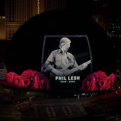 Sphere (@spherevegas) on Twitter photo We are deeply saddened by the loss of the legendary Phil Lesh, founding member of The Grateful Dead. His legacy will continue to live on and inspire, and we’re thankful to <a href="/deadandcompany/">Dead & Company</a> for sharing the magic with us this year ❤️
📷: Douglas Mason/Getty Images We are deeply saddened by the loss of the legendary Phil Lesh, founding member of The Grateful Dead. His legacy will continue to live on and inspire, and we’re thankful to <a href="/deadandcompany/">Dead & Company</a> for sharing the magic with us this year ❤️
📷: Douglas Mason/Getty Images