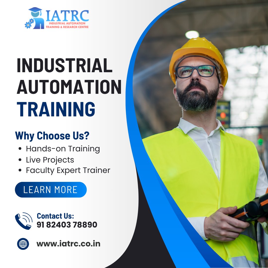 IATRC1's tweet photo. Contact Us Now.

Contact: +91 8240378890
Website: https://t.co/Xv9ePtiOyb

#IATRC #Training #Automation #HMItraining #SCADAtraining #drivetraining #vfdtraining #PLC #HMI #SCADA #autocad #PANELDESIGN #industrialautomation #electricalengineering #electronicsengineering #plctraining https://t.co/nRkvM2eAU6