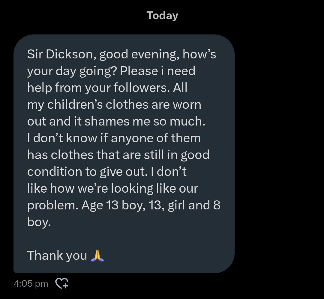 Wizarab10's tweet photo. If your kids have clothes they can give away, please indicate 🙏🏾 https://t.co/X5ZROuJzGg