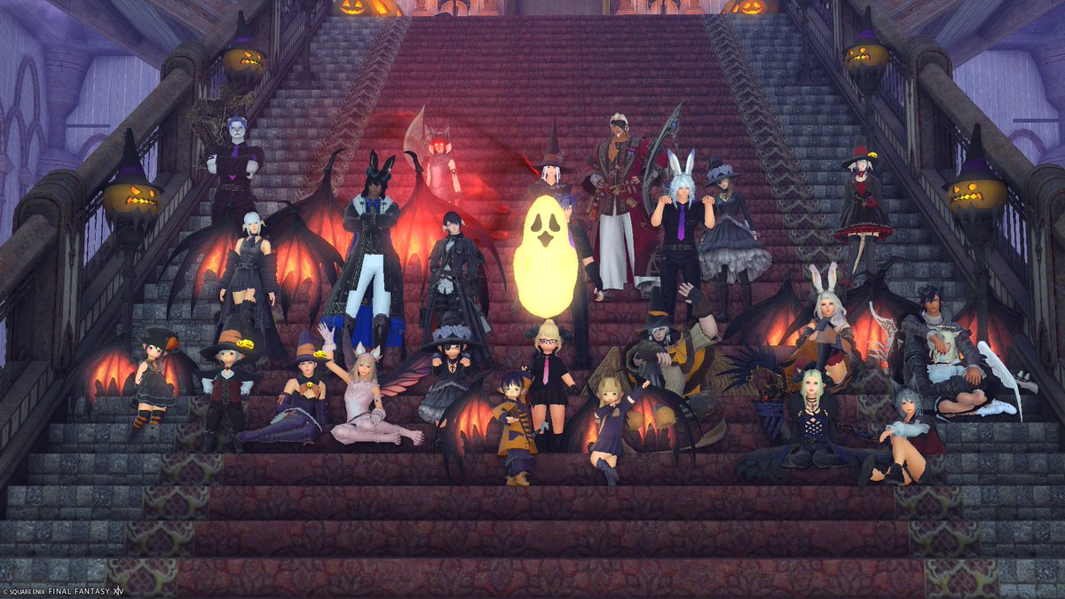 NaoFF144's tweet photo. 👻ガル鯖FC:LeafのハロウィンSS撮影会👻

参加できて嬉しかった★
誘ってくれたゼロﾁｬ～ありがと

＃FF14　＃ガル鯖　＃ララフェル https://t.co/kHAINGMEQv
