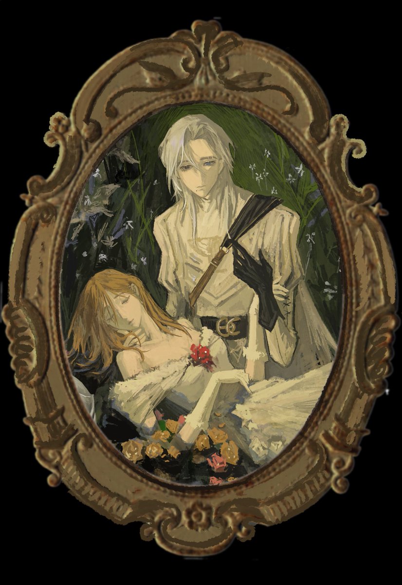 guchan0512's tweet photo. 溺于湖中的爱人，死亡也不能将他们分开
#IdentityV #第五人格 #骑骨 https://t.co/oYBDuoaOre