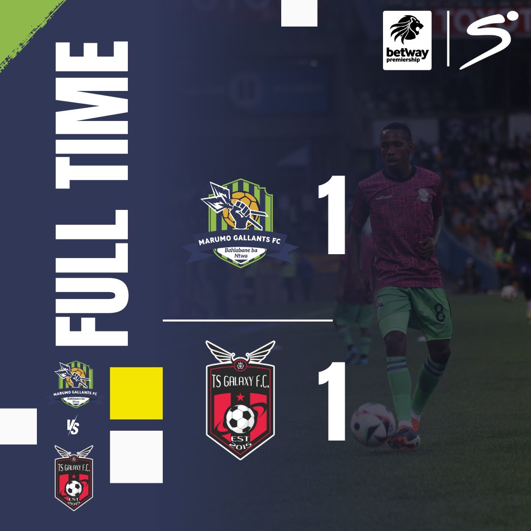 _Marumogallants's tweet image. MATCH DAY| BETWAYPREM🚨

FULL TIME

MARUMO GALLANTS FC 1-1 TS GALAXY FC

#GameDay #TeamSpirit #WeAreReady