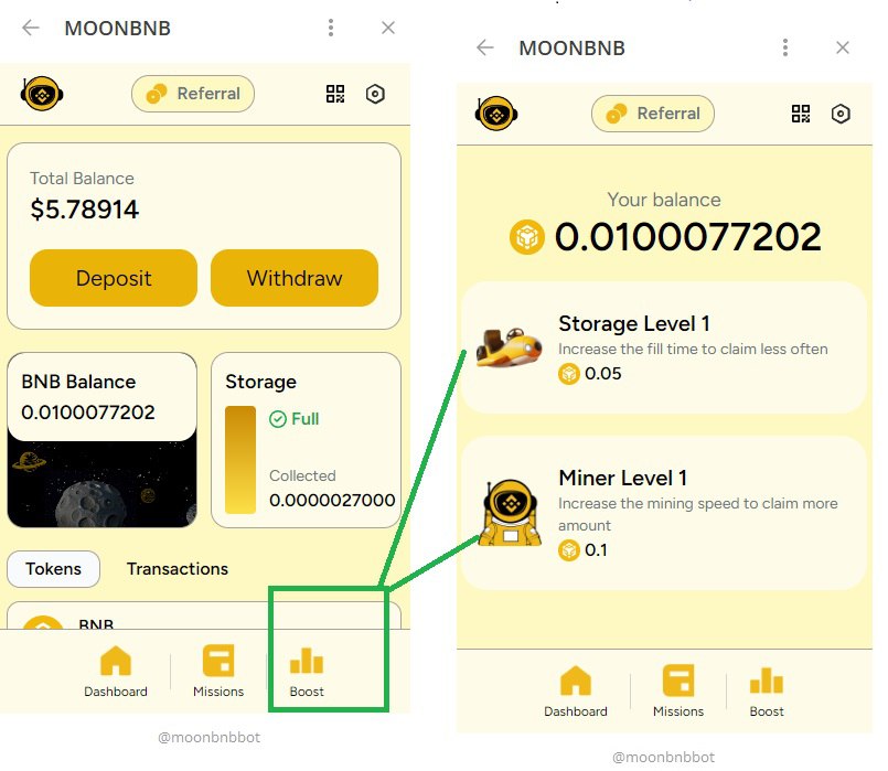Moonbnbcoin's tweet photo. 💰 Boost Your Miner for Huge BNB Rewards!

🔹 Miner Level 2: 0.00125 BNB/hour
🔹 Miner Level 3: 0.04583 BNB/hour
🔹 Miner Level 4: 0.12918 BNB/hour
......
⚡️ Upgrade now and watch your profits soar! 🚀

🎮 Play Now: https://t.co/f3knln6CeE https://t.co/ITe04gG4aN