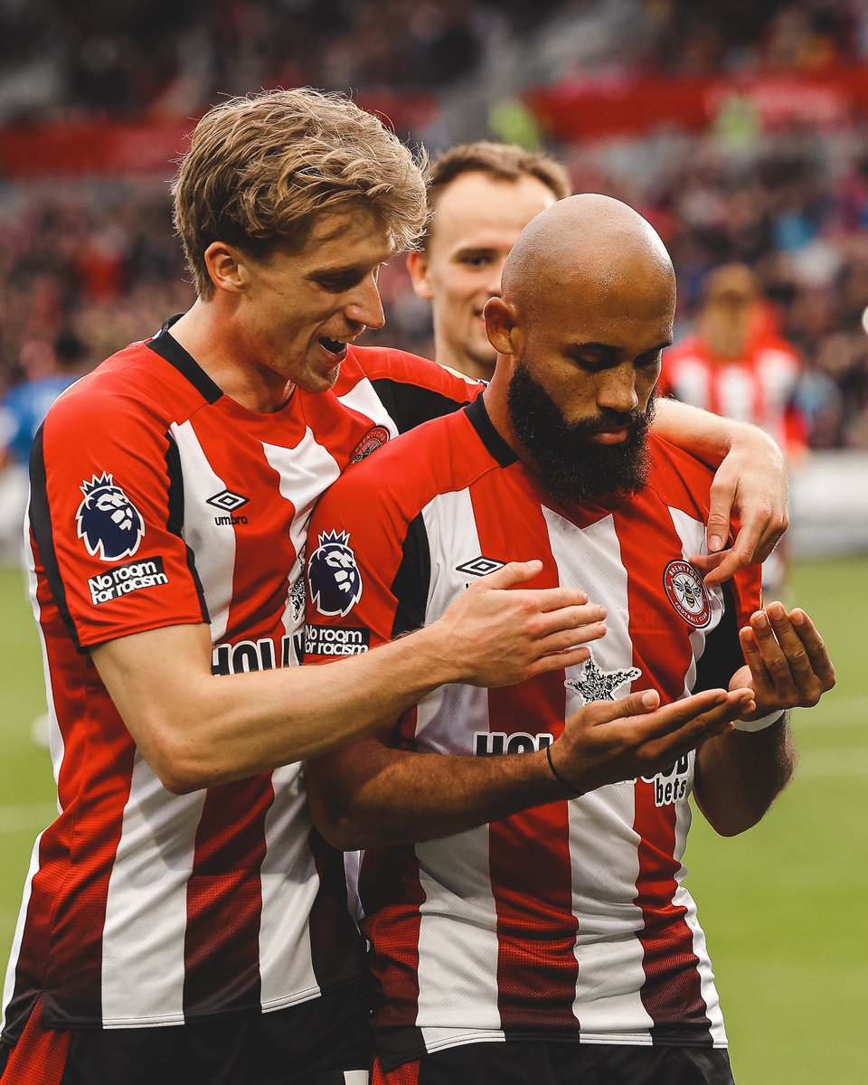 BrentfordFC's tweet photo. A goal in every @premierleague home game so far this season 

Bryan Mbeumo 🔥👨‍🍳 https://t.co/lql9uiXw4W