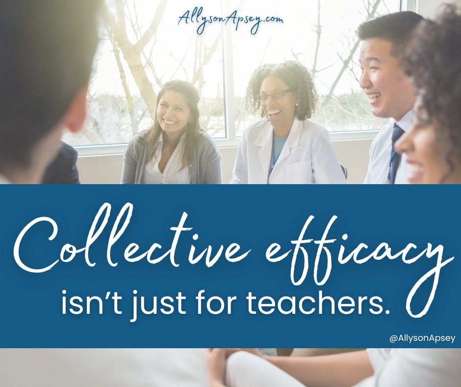 New Post:  Collective Efficacy Isn't Just for Teachers
allysonapsey.com/2024/10/26/col…

#WhatMakesAGreatPrincipal #LeadingTheWholeTeacher <a href="/gcouros/">George Couros</a> <a href="/NAESP/">National Assoc. of Elementary School Principals</a> <a href="/NASSP/">National Assoc. of Secondary School Principals</a>