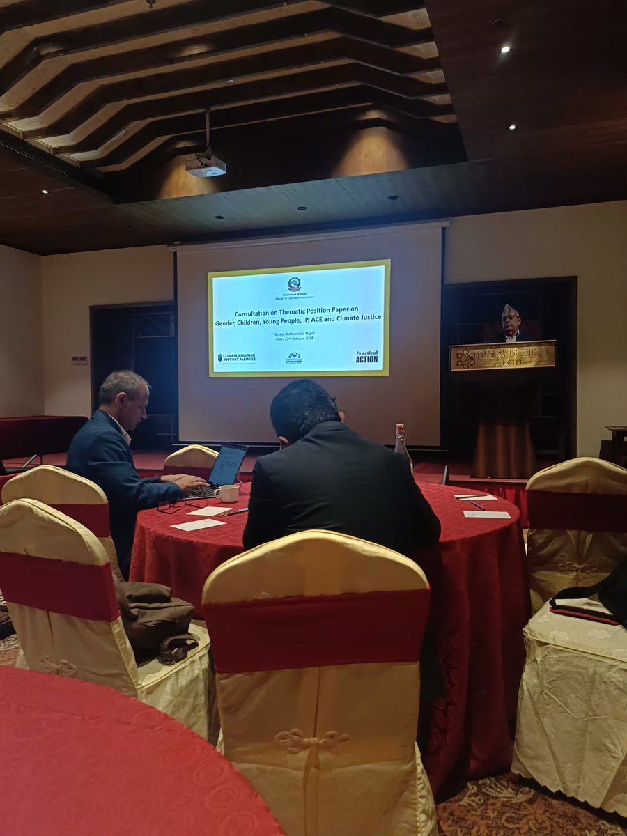 UmeshBalal's tweet photo. "Honored to work with the Nepal Govt on the COP29 National Position Paper. Grateful for including Disability as a crucial subtheme in climate justice—a vital, often overlooked issue. Looking forward to MOFEA's continued support, including in the next NDC. Proud to represent NWCF! https://t.co/FBnKzmoEum