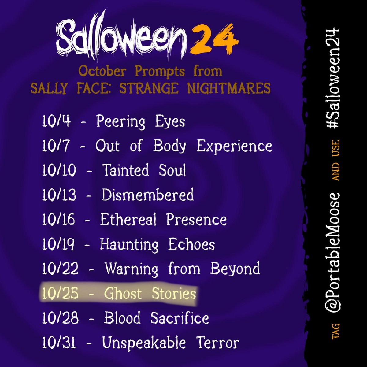 #salloween24 Ghost Stories
#SallyFace