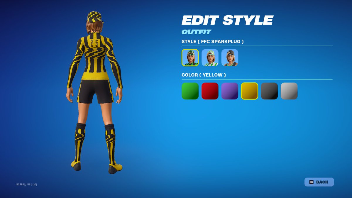 AllefDesigns's tweet photo. @FortniteStatus Some skins/gliders that used to have a slider to pick different options is not there anymore. For example Wingspan glider you can no longer change the gold level and for Sparkplug you cannot change the number anymore. https://t.co/cXA3CbB2TW