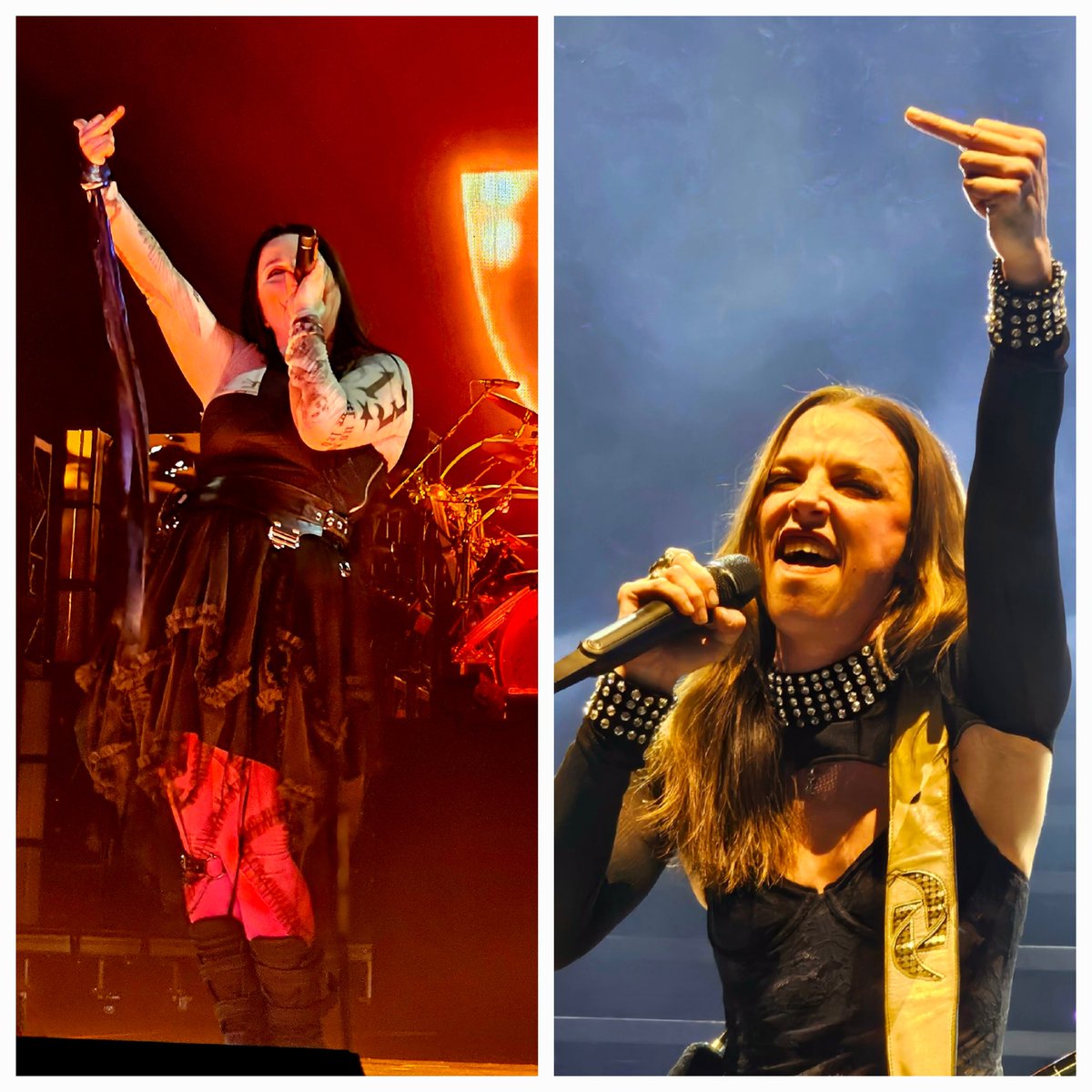 Love these badass women <a href="/LZZYHALE/">Lzzy Hale</a> <a href="/AmyLeeEV/">Amy Lee</a> <a href="/evanescence/">Evanescence</a> <a href="/Halestorm/">Halestorm</a>