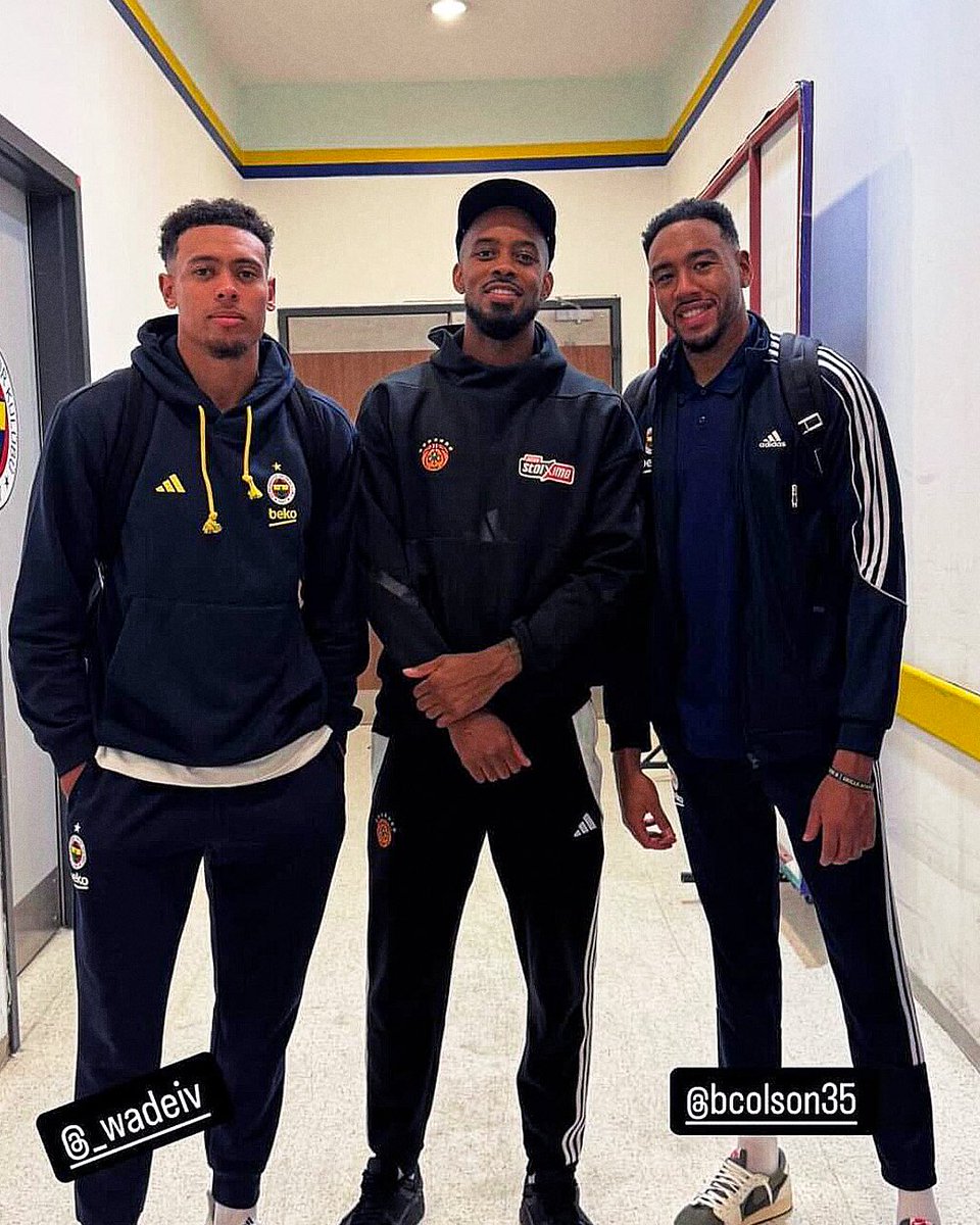 Former Maccabi trio REUNITED ✊🔒

🌟 Wade Baldwin IV
🌟 Lorenzo Brown
🌟 Bonzie Colson