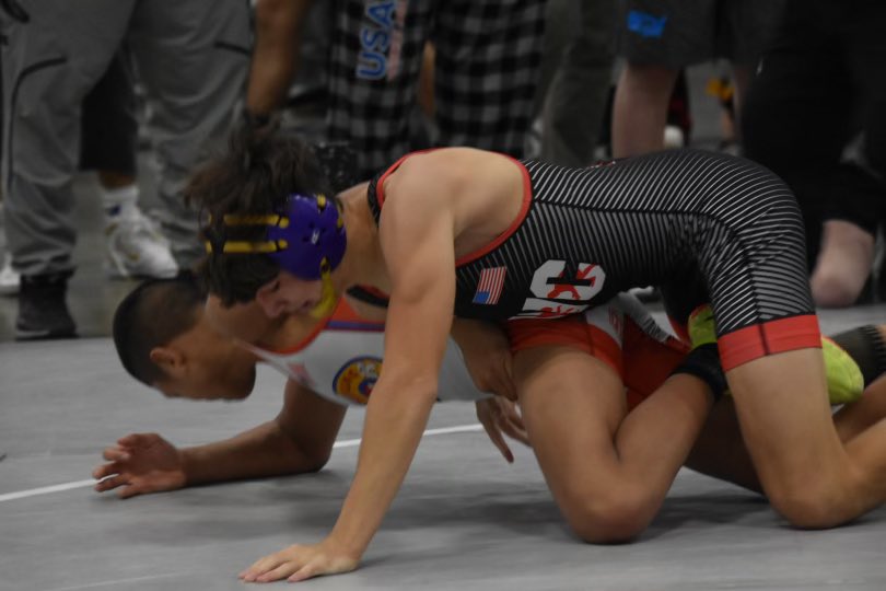NEBwrestle's tweet photo. Kiernan Meink wins 13-0 and makes the FINALS!!! That’s his closest match so far 😳 

📸 @Mogui131 https://t.co/YNNOwgIluE