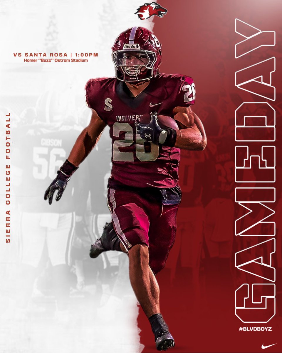GAMEDAY! Wolverines are at home vs SRJC with a 1pm kickoff. Come out and support! 🐺🐾 #WolverineWay #BLVDBoyz