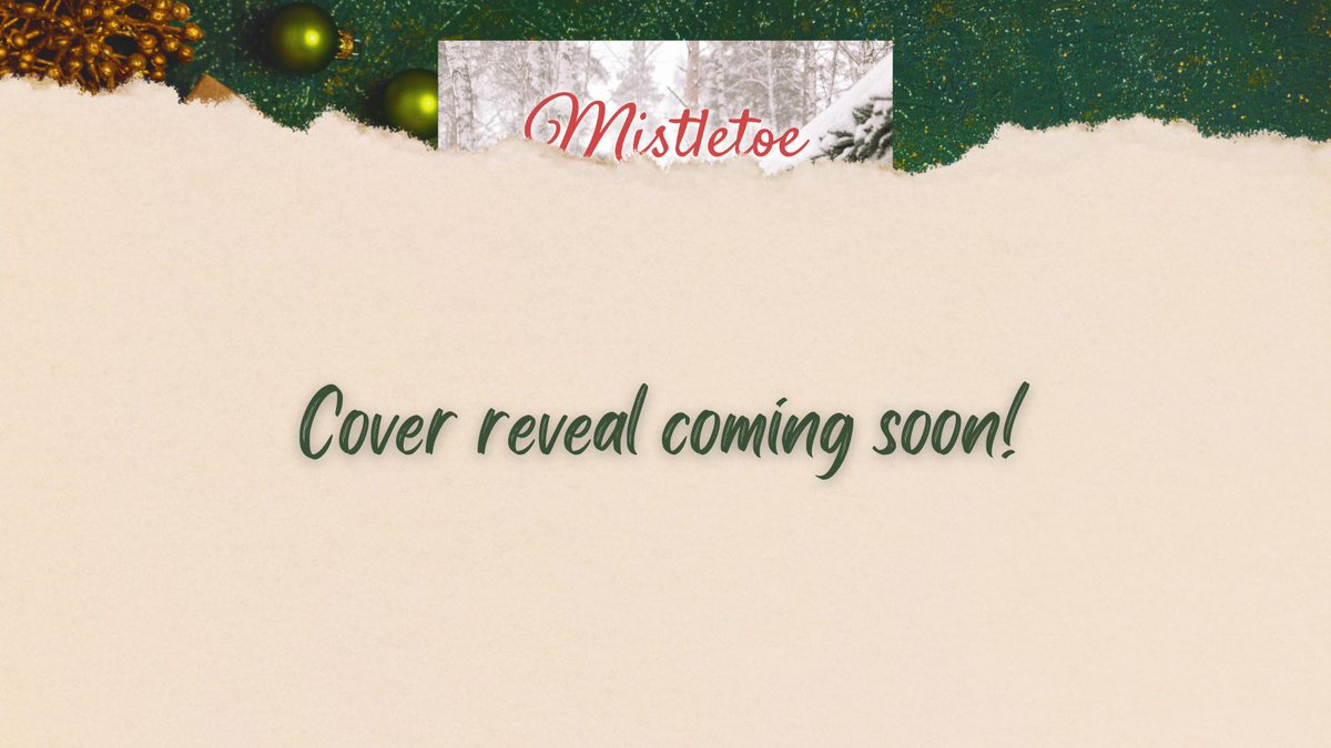 A hint at the cover of my upcoming novel, Mistletoe at Maple Acres.😍📚 A full cover reveal and pre-order info is coming soon!

#ComingSoon #booktwt