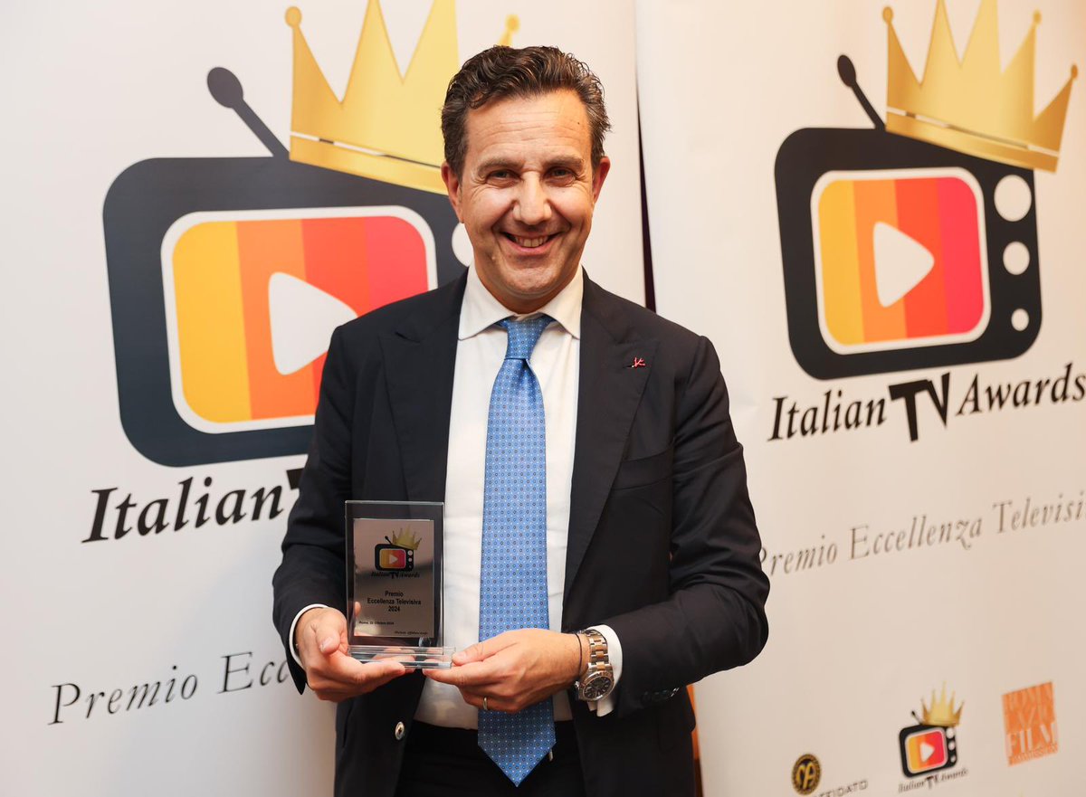 I premi fanno sempre piacere. Quando poi si ricevono per una passione vera hanno più valore ancora. #italiantvawards 2024