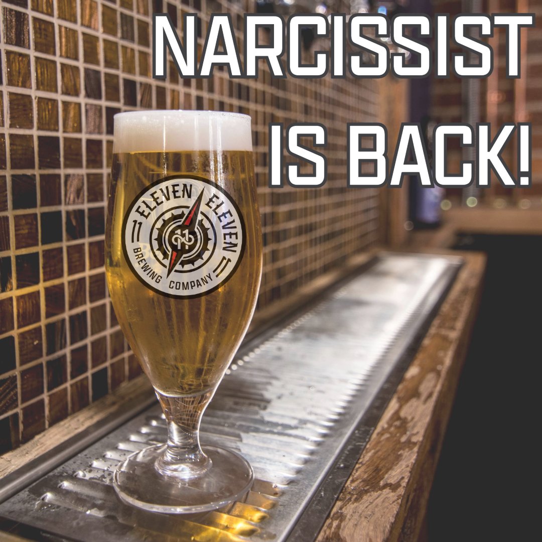 ICYMI: Narcissist Helles is back on tap! Also new on tap this week, Beefcake Blonde, our Belgian Blonde ale! 🍻

#elevenelevenbeer #brewloco #narcissistbeer #helles