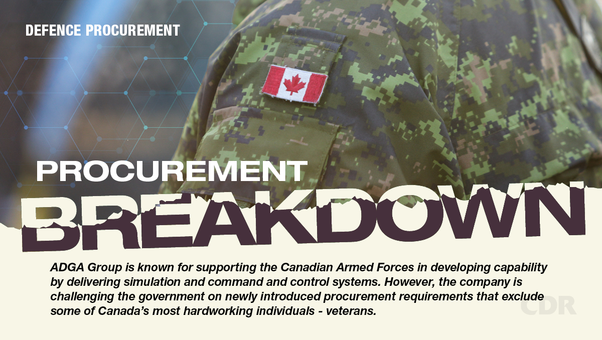 CDR (@cdrmagazine) on Twitter photo 💡 <a href="/ADGAGroup/">ADGA Group</a>, a leader in simulation, cybersecurity and command and control for DND and CAF, is speaking out against new procurement requirements that risk sidelining Canada’s veterans. Learn how ADGA is pushing for change: loom.ly/2t9SWEQ
#CDRmagazine <a href="/NationalDefence/">National Defence</a> 💡 <a href="/ADGAGroup/">ADGA Group</a>, a leader in simulation, cybersecurity and command and control for DND and CAF, is speaking out against new procurement requirements that risk sidelining Canada’s veterans. Learn how ADGA is pushing for change: loom.ly/2t9SWEQ
#CDRmagazine <a href="/NationalDefence/">National Defence</a>
