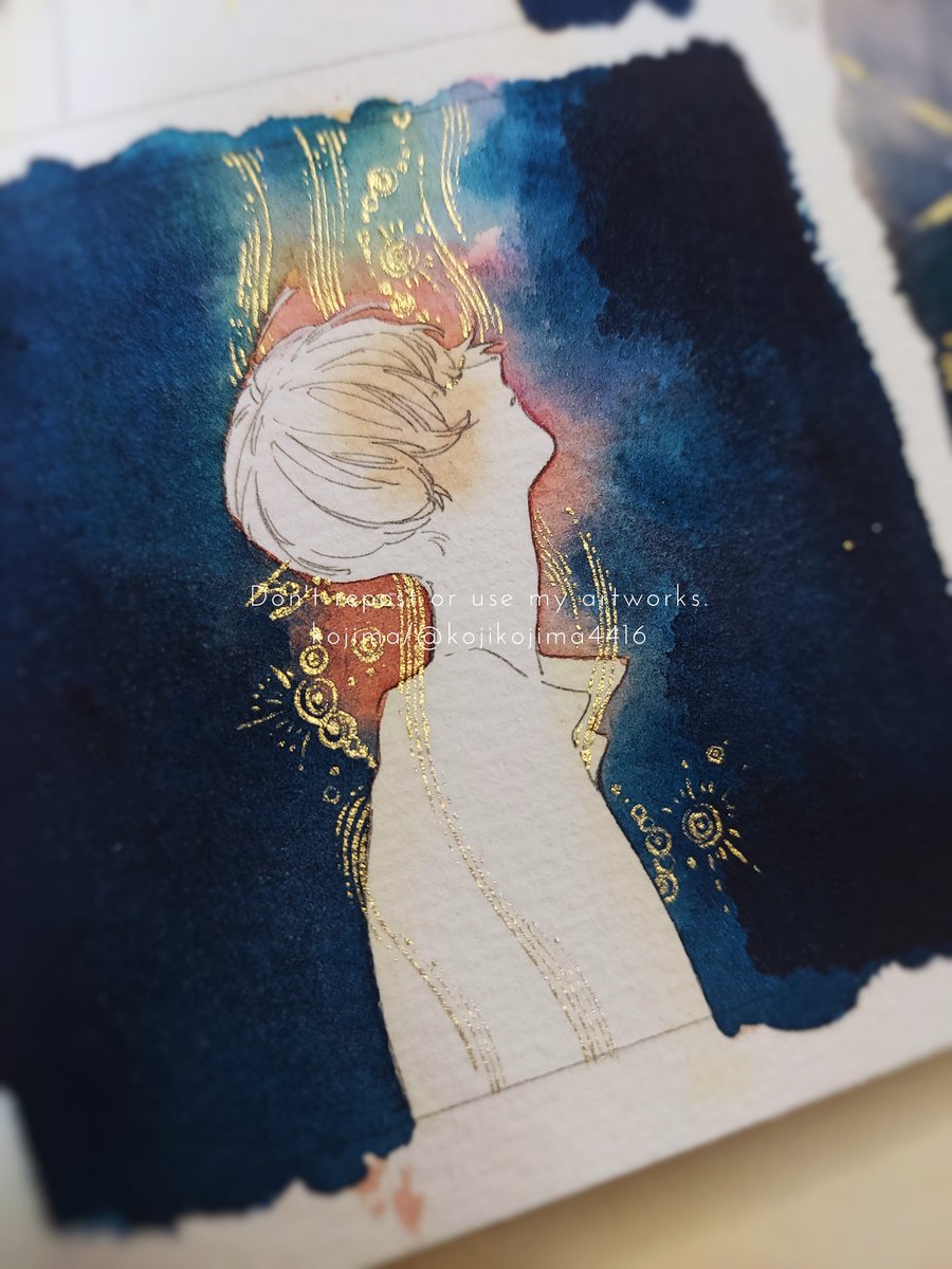 「」|小嶌❇個展4/1(土)〜4/13(木)のイラスト