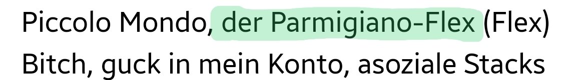 KathrexLP's tweet photo. Jetzt flext man schon mit Grana Padano https://t.co/qjSnJ4NGpQ
