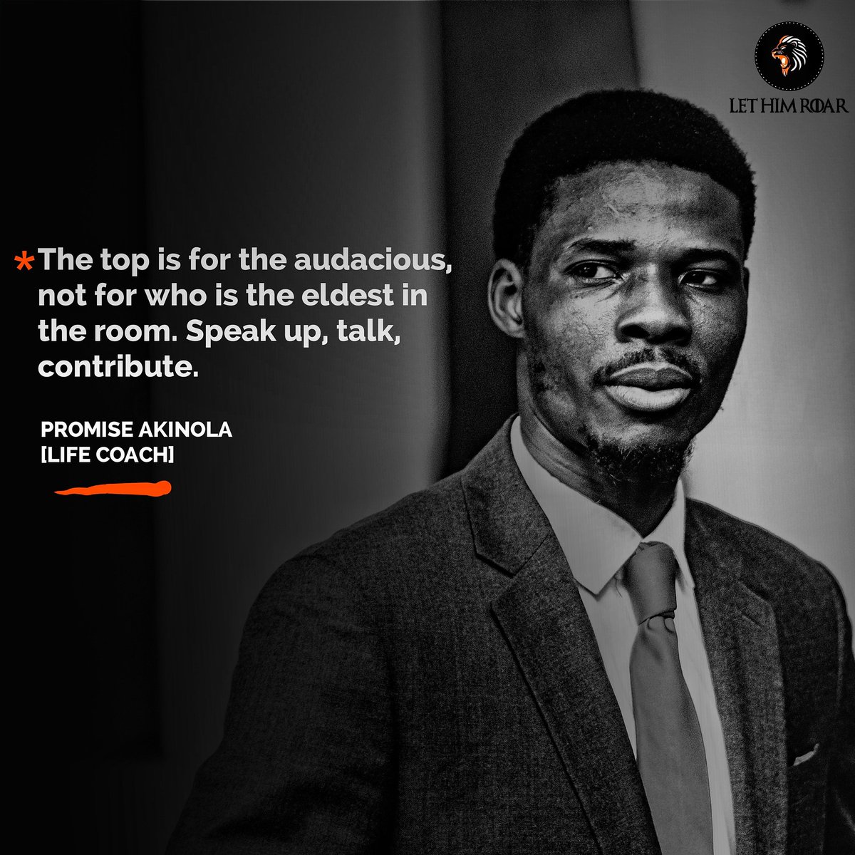 thepriestlyking's tweet photo. How many times have you resisted the nudge to raise your hand in a room where ideas are shared?

Don't end up going down the low because of timidity. Everyone in that room is human, and you have an equal place at the table. Make your contribution boldly. Talk!

#thepriestlyking https://t.co/icfx42ZtiJ
