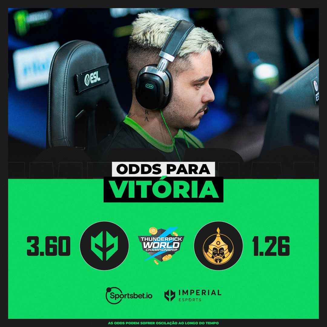 imperialesports's tweet photo. Já já tem nossa partida na Thunderpick
ODDS disponíveis na @sportsbetiobr
🔗 https://t.co/Aki13FRKaK
#IMPIO https://t.co/GvbOOcudiq