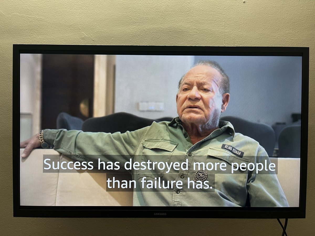 arun_behal's tweet photo. Advice from legendary Bollywood writer, Salim Khan ji in a recent #Netflix series. Truly timeless wisdom!
1. Success has destroyed more people than failure.
2.  Love is rooted in respect. The day you lose respect, love is over.
@BeingSalmanKhan @netflix https://t.co/DhiZFQdgIz
