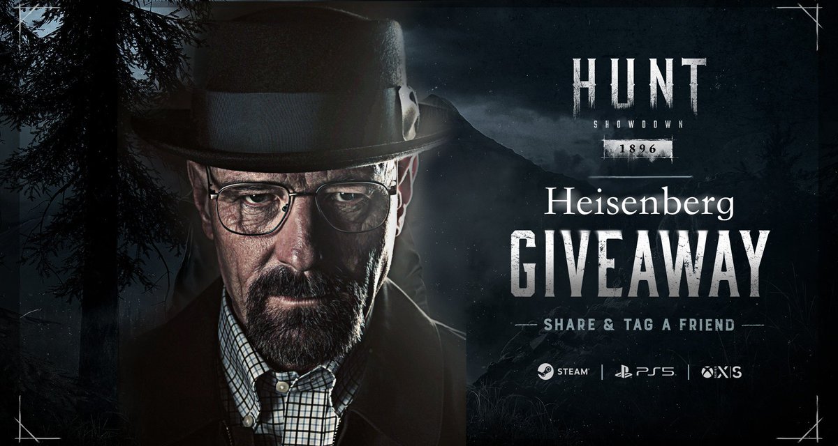 HUGE_AF's tweet photo. ⚠️ NEW Heisenberg DLC Giveaway on today's stream!

Best of luck!

(it fits hunt because he's wearing a hat 😃) https://t.co/S2NxqpQPJK