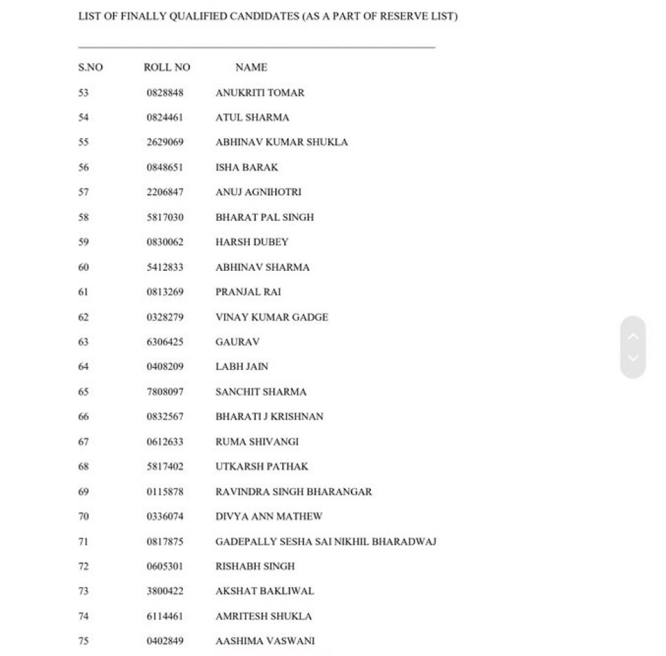 beingwingman's tweet photo. Reserve list for UPSC is out. Check out the names. When will this scam of reserve list stop??
Where are candidates from SC/ST/OBC in this? https://t.co/2AW4gj288P