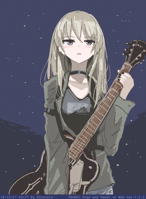 冬の星に生まれたらシャロンみたいになれたかな#GirlsBandCry #tegaki_dt 