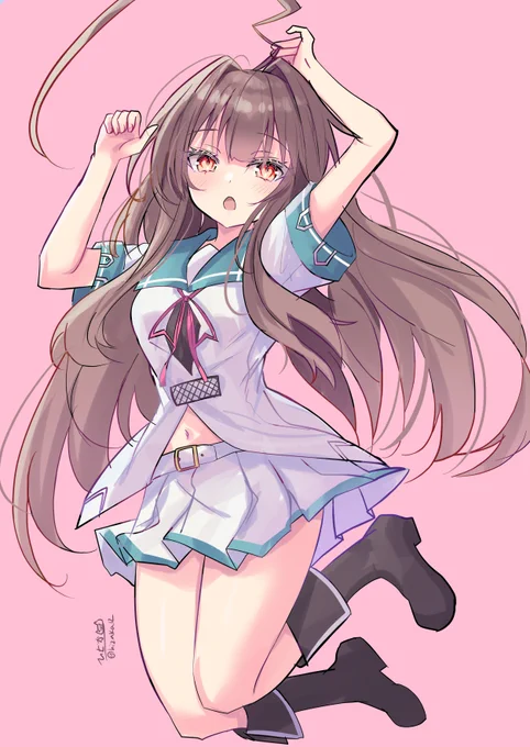 「くま～」球磨#艦これ版深夜の真剣お絵描き60分一本勝負#艦これ版真剣お絵描き60分一本勝負_20241026 