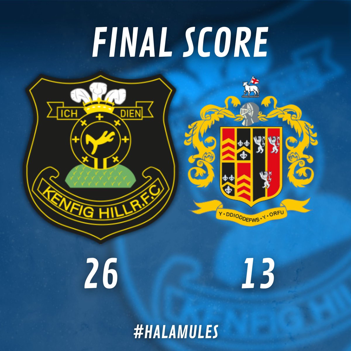 Tough old cup battle at Croft Goch. Back to winning ways. #halamules