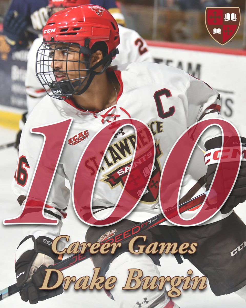 Ahead of today’s game, we’d like to congratulate senior captain <a href="/DrakeBurgin/">Drake Burgin</a>, who played in his 100th game with the Scarlet and Brown last night! Congratulations, Drake! #herewegoSAINTS