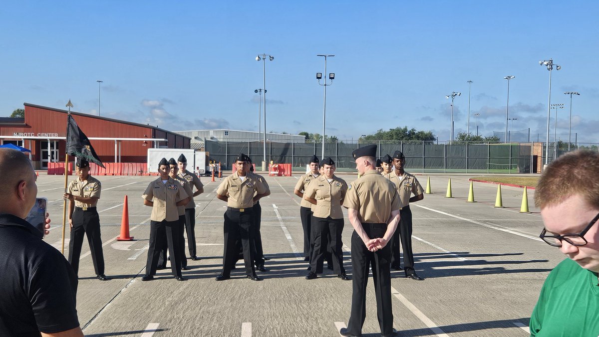 gabeandsniff's tweet photo. @NJROTCKatyISD is competing today at Spring High School. @katyisd @MCHS_Rams #firstandfinest https://t.co/oJs0J5buYR
