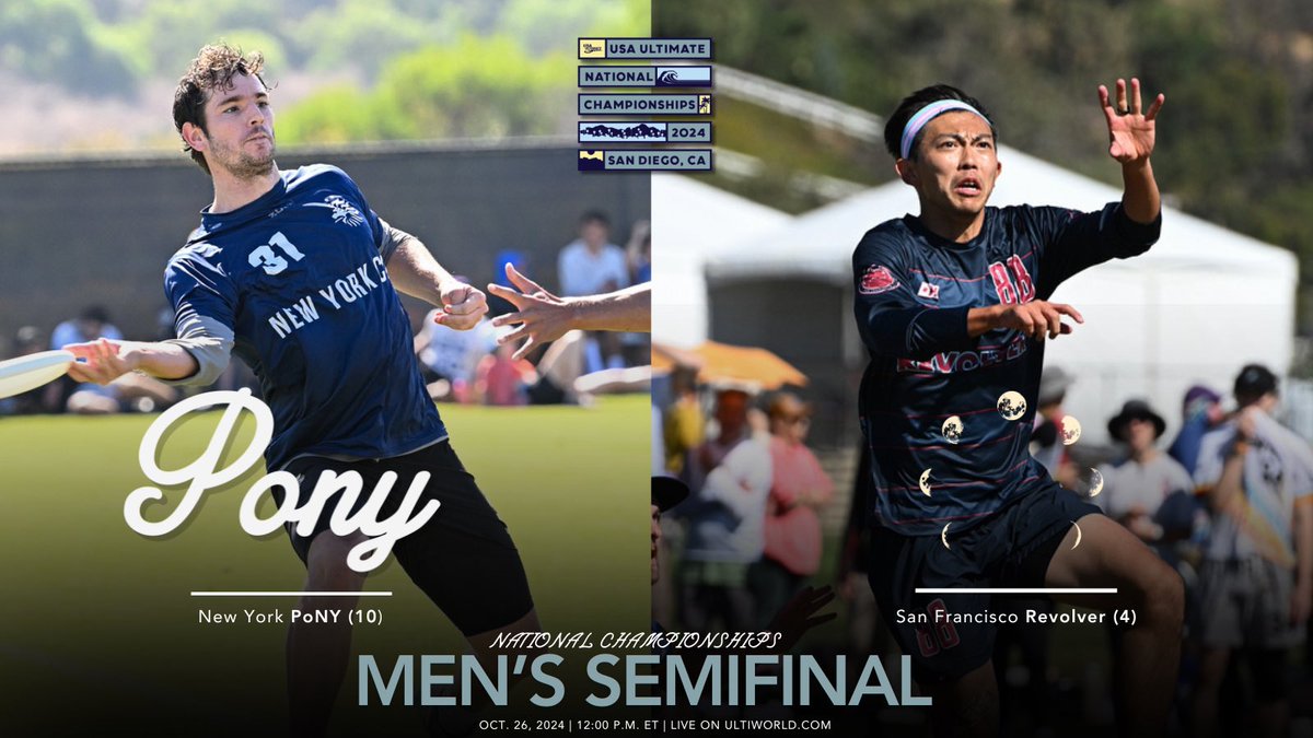 GAME ONE. 📺🔥 Grab a seat, get the popcorn, today is full of National Championship action live on <a href="/Ultiworld/">Ultiworld</a> in 15 minutes: ultiworld.com/video/167824/s…

Will it be New York or San Francisco in the finals? 

#USAUltimate | #USAUNats
