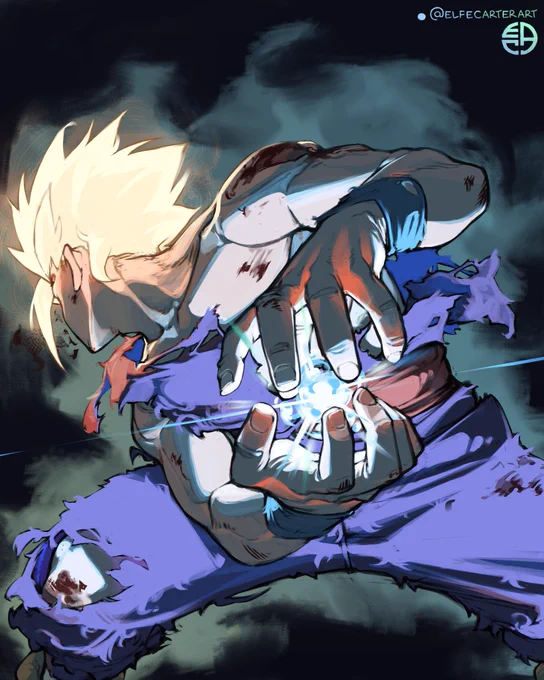 A redraw of a Gohan illustration i did back then in 2021. Available on inprint