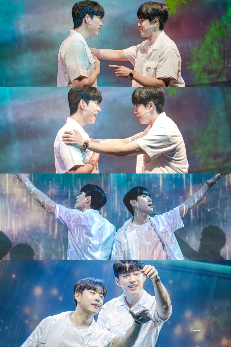 KIMTIMECODE's tweet photo. 241019 뮤지컬 드라이 플라워 스페셜 커튼콜 '빗속에서'🌈     

이유석 #한상훈 배우님  
임정민 #신은총 배우님

빗속에서 우리 함께 춤을 추는 거야 https://t.co/QxmLYUqTgS