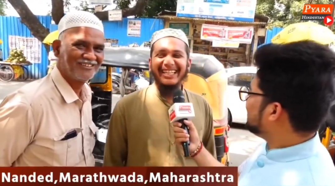 NewsAlgebraIND's tweet photo. 🚨 MUSLIM VOTER in Marathwada : We receive all benefits from BJP Govts at Centre & state. There are high chances that BJP will return also but WE WILL VOTE FOR CONGRESS

REPORTER : Why? 

MAN : "We have different choices like Congress, MIM, VBA but our opponents have only one choice BJP"

"We got PM Awaas, Ladki Bahini Scheme, Ayushman Bharat, Janani Suraksha but still we can't vote for BJP" - he makes it clear