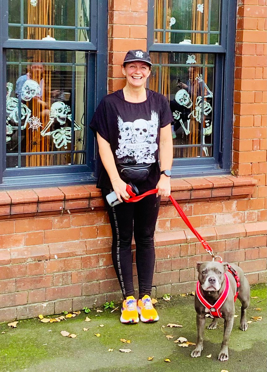 IsaMary2021's tweet photo. Itโs was a spooky scary #Halloween #parkrun at #Aberdareparkrun this morning. ๐ป๐๐โค๏ธ #IsaMary #parkrundogs https://t.co/2ctSGYNA52