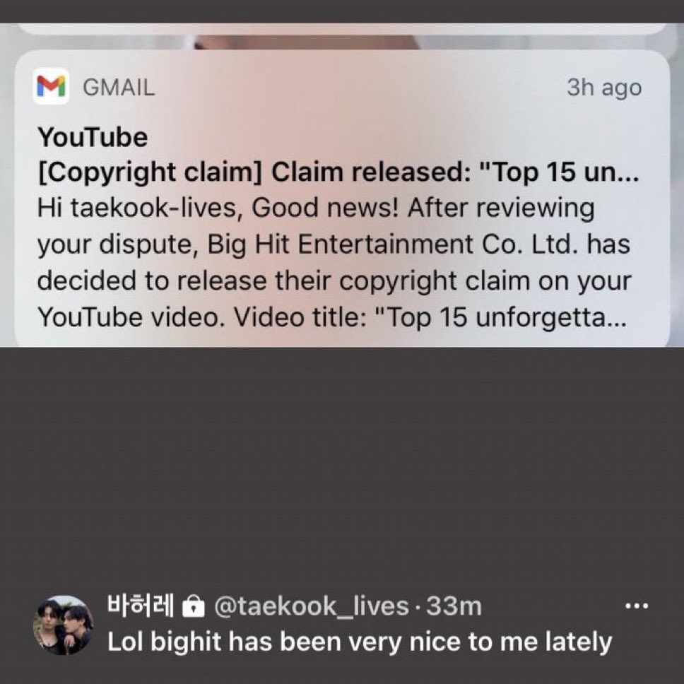 bw_busan's tweet photo. so hybe is okay with akgaes attacking jm and jk on dc gallery and does nothing against the hate but allows this disgusting btch have a platform and removes copyright claims even though she spreading lies and harmful content?? ok I see how it is https://t.co/Oz4rImEawH