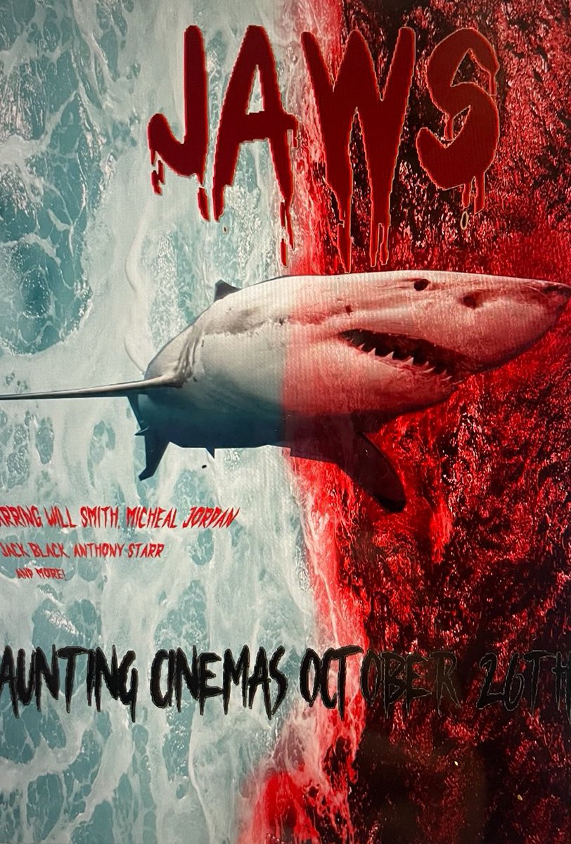 StockgrnTech's tweet photo. Our Year 10 Imedia students smashing their client brief to redesign the iconic Jaws movie poster! Looking at contrast, symmetry and dynamics in design, Omari, Ayaan, Aleena and Cameron have pride passes coming their way!@Stockgrn #creativeimedia #ocrcreativeimedia #graphicdesign https://t.co/QAwPAiScmQ