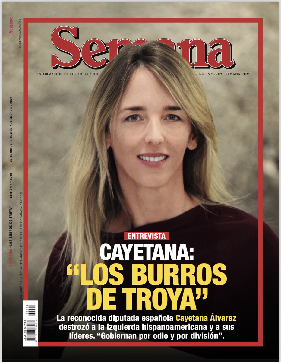 #LosBurrosDeTroya
La diputada española Cayetana Álvarez destrozó a la izquierda hispanoamericana y a sus principales líderes: “Son burros de Troya, gobiernan por odio y por división”

semana.com/mundo/articulo…