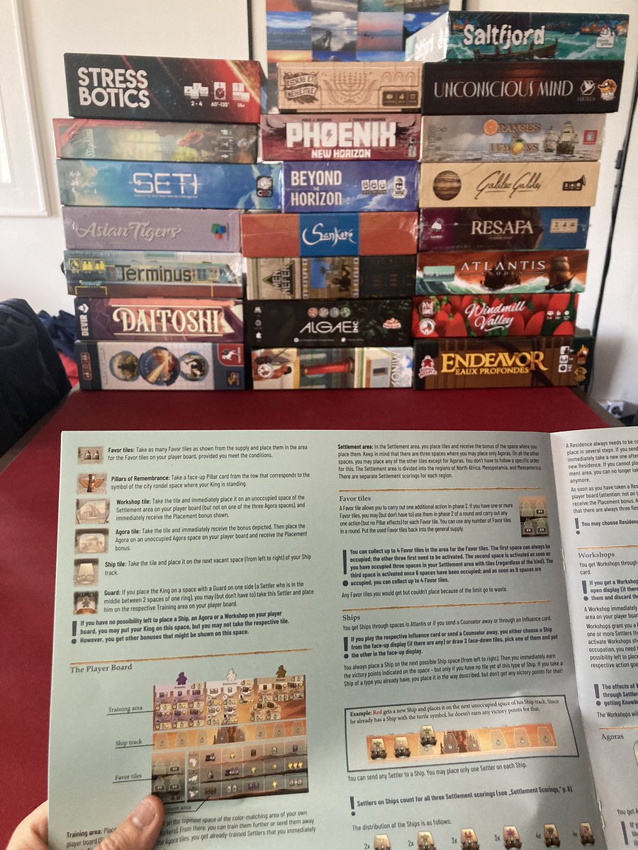 On bosse dur pour vous ! On achète des jeux, on lit des règles, on joue et on rejoue… bon ok on ne bosse pas on se fait plaisir ! 😁
Des review des jeux à partir de la semaine prochaine !
#diamantdor25