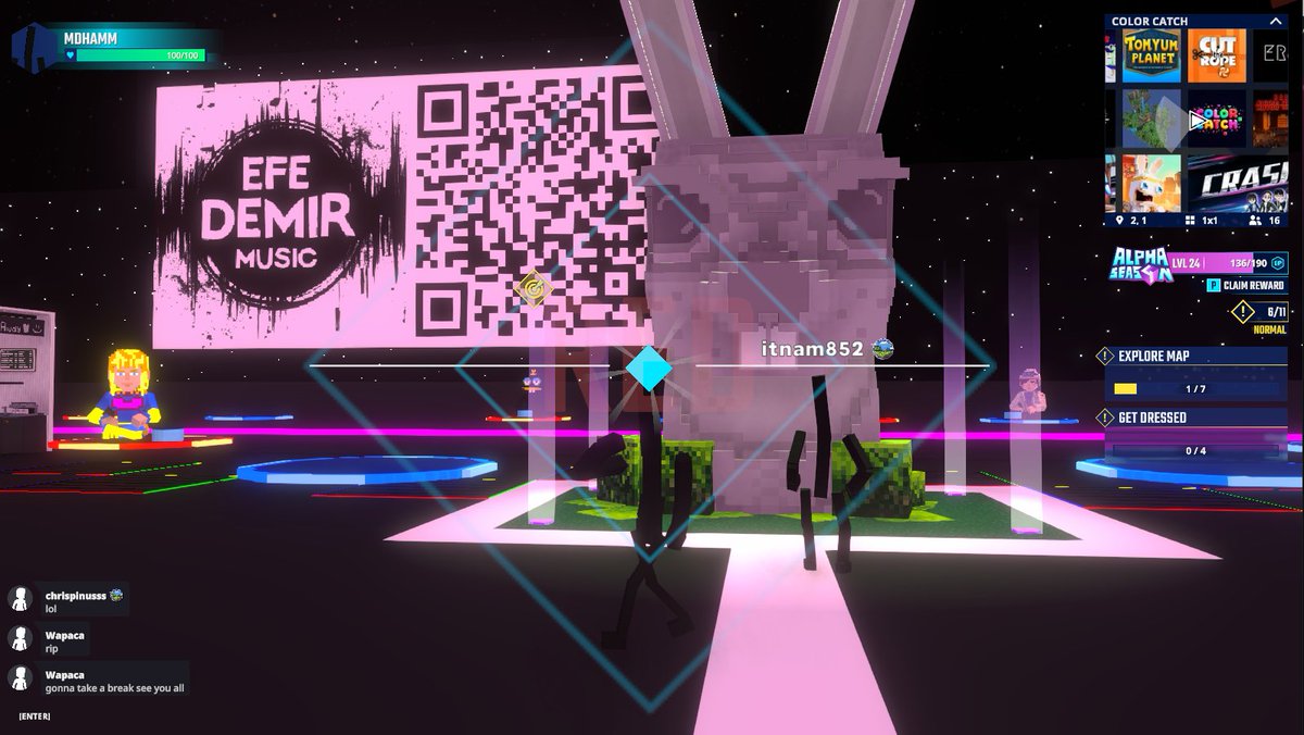 📸🐰 Snap! I just caught this Rabbit statue at the Color Catch experience <a href="/TheSandboxGame/">The Sandbox</a>. Have you seen it? Talk about larger-than-life art! 🤯 register-landings.sandbox.game/alphaseason4-s… #TheSandbox #AlphaSeason4 #AS4SocialChallenge