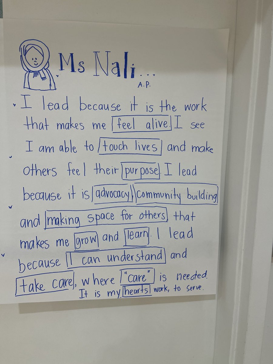 APNali214K's tweet photo. Our D19October AP conference hit on something special in my heart. I noticed this exercise allowed us as a district to see that we are all working on our why together. Straight from my heart. ❤️ #forcommunity #forstudents #forfamilies #forteachers @DOEChancellor @NYCDistrict19 https://t.co/WlMmcKWnyl