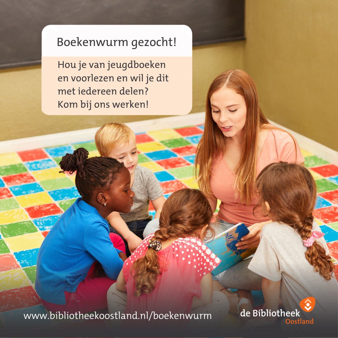 #vacature → Voor de de projecten #BoekStart en #VoorleesExpress zoeken we een specialist III
bibliotheekoostland.nl/boekenwurm