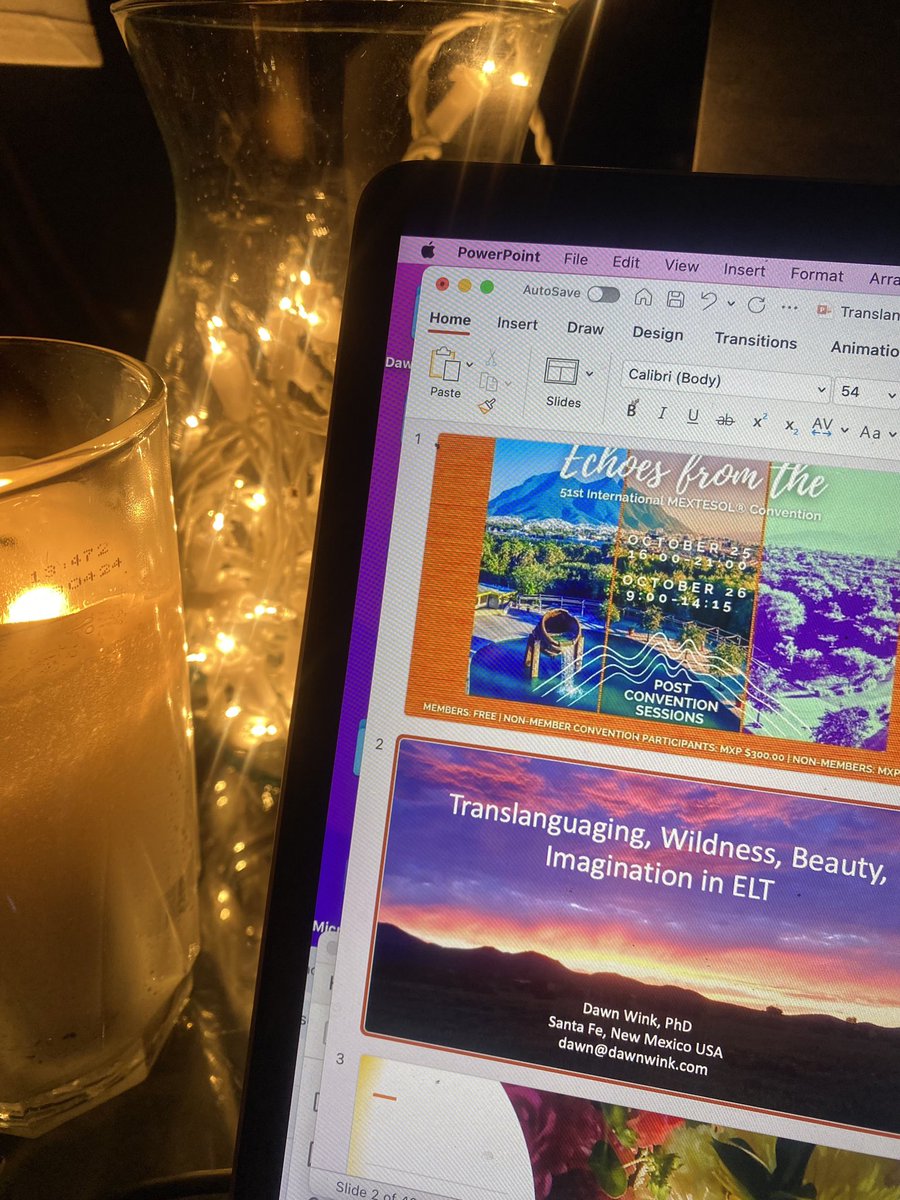 Ready for today’s presentation for <a href="/mextesol/">MEXTESOL</a> on #translanguaging #wildness #beauty and #imagination in #ELT. 

#multilingualeducation #teachereducation