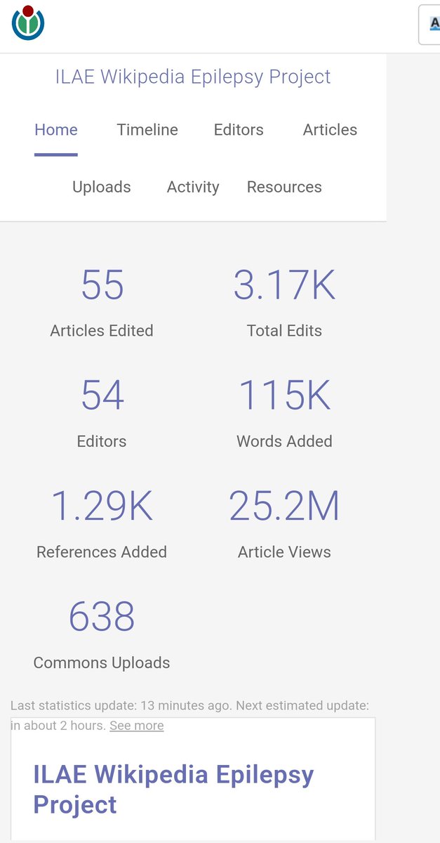 nandanyardi's tweet image. Wikipedia is an authentic source of information on Epilepsy and a reliable source LLM for AI
Thrilled to reach 25 million views on Epilepsy articles on Wikipedia curated by ILAE Wikipedia Epilepsy project reviewers.
Editor in chief
ILAEWikiEpilepsyProject
#ILAE
#ilaeweb
#AES
